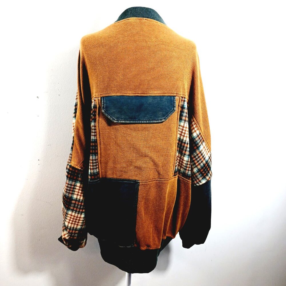 Oli & Hali Multicolor Washed Patchwork Oversized … - image 3